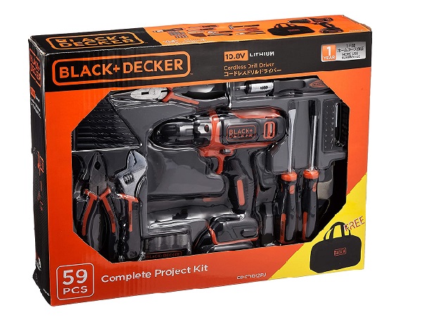 black & decker 電動ドライバー工具セット - ＤＩＹを楽しもう！