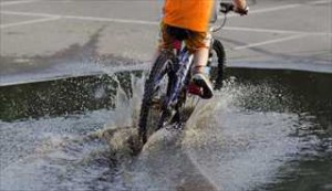 水はね自転車